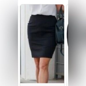Super cute black pencil skirt.